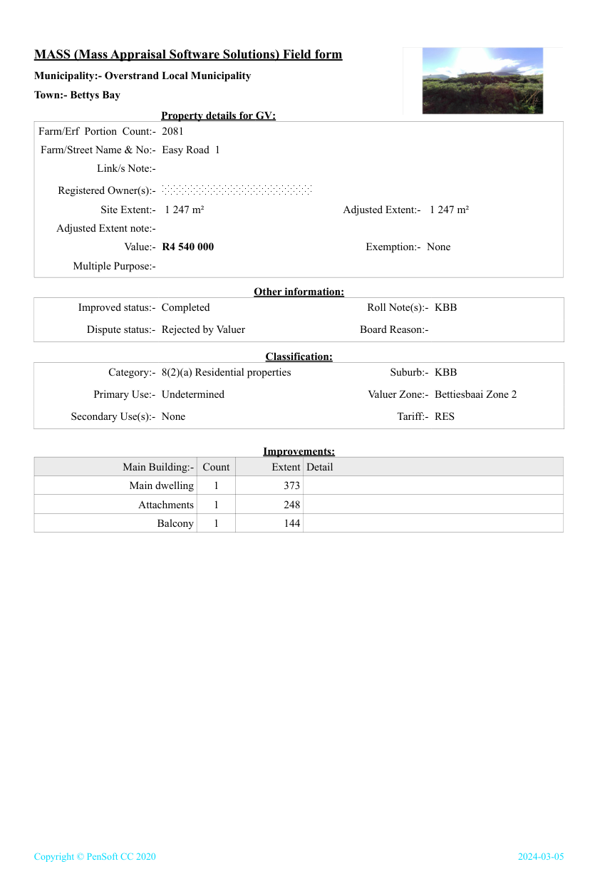 Fieldform example